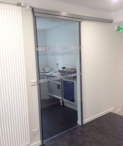 Sistema scorrevole in alluminio - AUTOMATIC - Premium Sliding Doors - per porta / per porta in vetro / per porta in legno