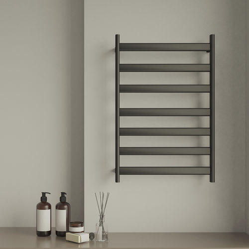 Scaldasalviette contemporaneo - E40 - Bathvo Technology Co. Ltd. - nero / bianco / da parete