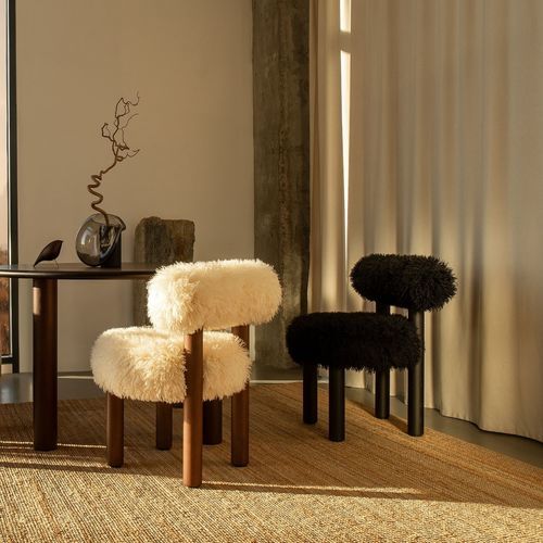 Sedia contemporanea - Gropius CS2 - NOOM - da interno / in tessuto / con supporto in legno