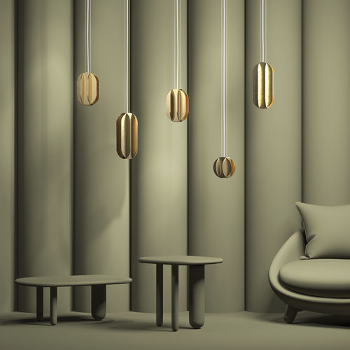 Lampada a sospensione - EL CS1 - NOOM - in ottone / contemporanea / con cavo
