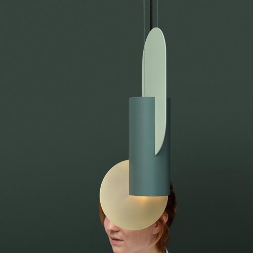 Lampada a sospensione - Suprematic CS5 - NOOM - in ottone / in acciaio verniciato / contemporanea