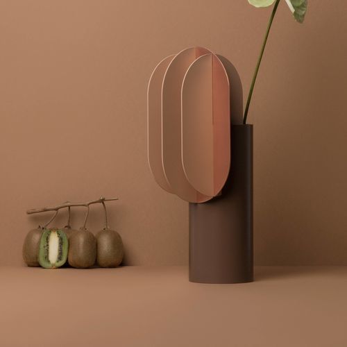 Vaso contemporaneo - Gabo  - NOOM - in ottone / in rame / in acciaio verniciato