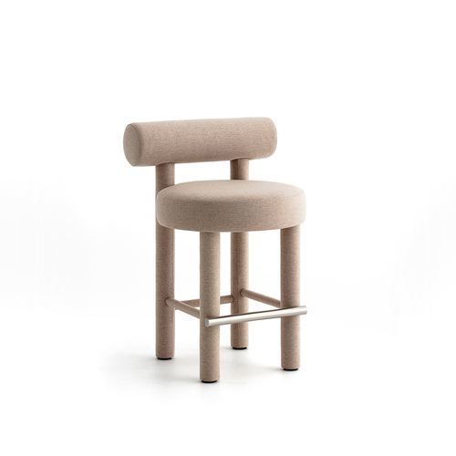 Sedia alta contemporanea - Gropius CS1 - NOOM - da interno / in tessuto / con supporto in legno