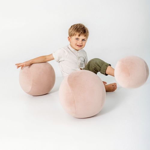 Pouf per bambini - NOOM - contemporaneo / in tessuto / tondo