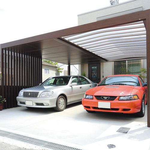 Tettoia per posto-auto in legno - 廊架10 - Howvin outdoor furtniture