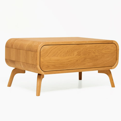 Tavolino basso contemporaneo - KAF-2 - MB Oaksas - in rovere / con supporto in quercia / rettangolare