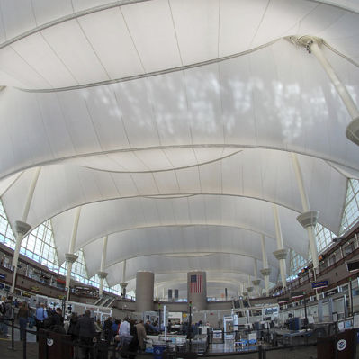 Tensostruttura su ossatura metallica - ICON INTERIORS AND EXTERIORS - per copertura / per aeroporto