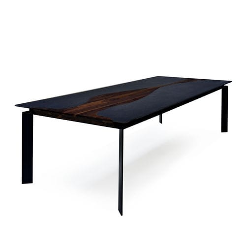 Tavolo contemporaneo - ENES - Mikodam - in legno / in metallo / in ceramica