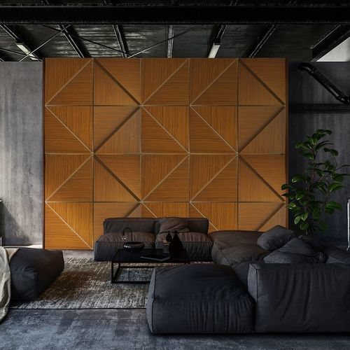 Pannello acustico per muro - ZETA - Mikodam - per soffitto / in legno / rettangolare