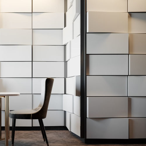 Pannello acustico per muro - FILA - Mikodam - per soffitto / in MDF / impiallacciato in legno