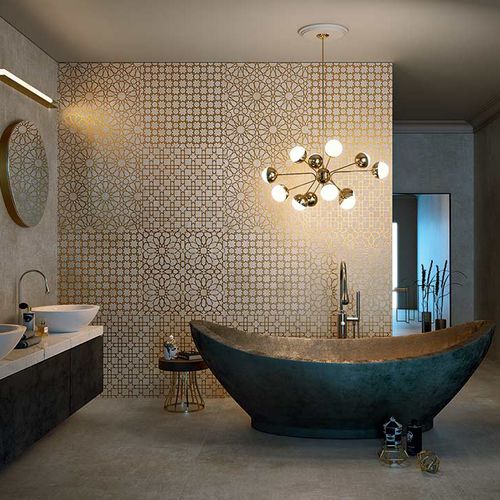 Piastrella in gres porcellanato - MONILE BIANCO - CEDIT - opaca / da interno / da bagno