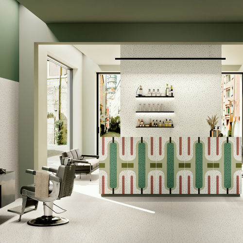 Piastrella in ceramica - BIANCO - CEDIT - opaca / da interno / per ingresso