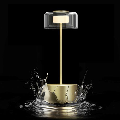 Lampada da tavolo - HEMERA - MIKROS - Voltra Lighting - in metallo / in vetro borosilicato / contemporanea