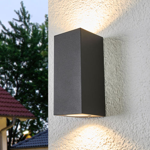 Applique contemporanea - CAVA - Lucande - outdoor / in alluminio / in vetro