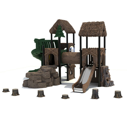 Struttura ludica per parco giochi - NL-03402 - Qitele Group Co .,Ltd - in plastica / in metallo / in gomma