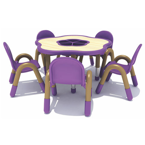 Set tavolo e panca contemporaneo - DC-032 - Qitele Group Co .,Ltd - in metallo / in plastica / per bambini