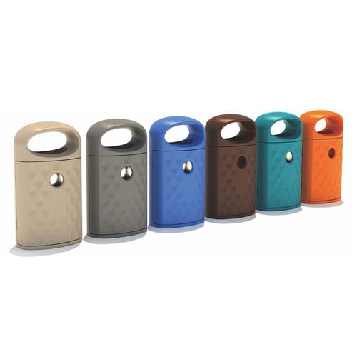 Portarifiuti pubblico - PA-056 - Qitele Group Co .,Ltd - in metallo / in plastica / con coperchio