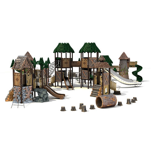 Struttura ludica per parco giochi - RN-01001 - Qitele Group Co .,Ltd - in materia plastica / in metallo / modulare