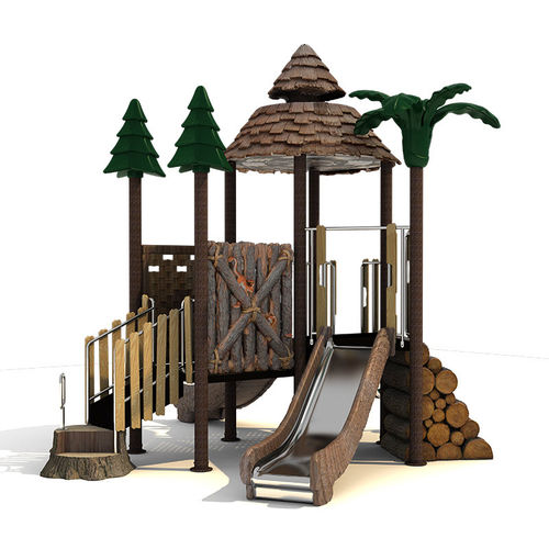 Struttura ludica per parco giochi - RN-02201 - Qitele Group Co .,Ltd - per enti locali / in plastica / in metallo