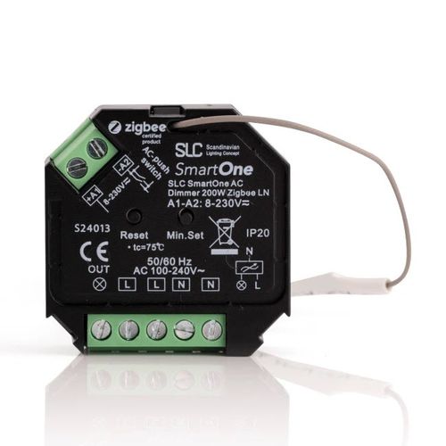 Dimmer WiFi - SLC SmartOne AC Dimmer Mini 200W Zigbee - The Light Group