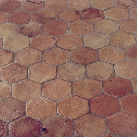 Piastrella esagonale in laterizio - Maa Cottos Inc. - opaca / da interno / da esterno