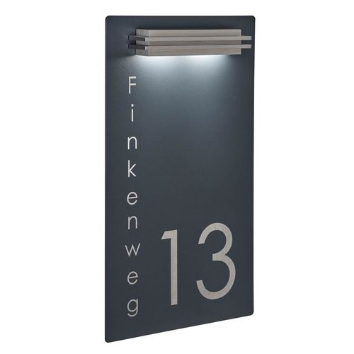 Applique contemporanea - 423A-R-HSNSS-BL - Briefkasten Manufaktur Lippe GmbH - outdoor / in acciaio inossidabile / in acciaio con rivestimento a polvere