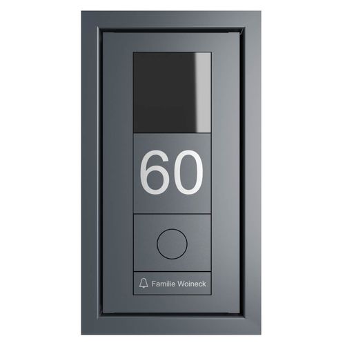 Citofono esterno in acciaio inossidabile - GOETHE UP - Briefkasten Manufaktur Lippe GmbH - residenziale / da incasso / da esterno