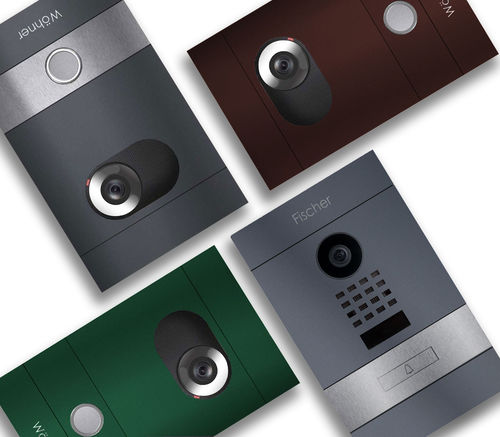 Sistema di videocitofono in metallo - DIVISION - Briefkasten Manufaktur Lippe GmbH - bianco / nero / grigio