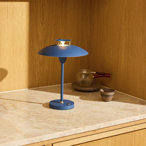 Lampada da tavolo - STEPP 1-2-3 - Halo Design - in metallo / design industriale / a batteria ricaricabile