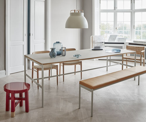 Tavolo da pranzo design minimalista - MIES - MILLION - impiallacciato in legno / in laminato / in marmo