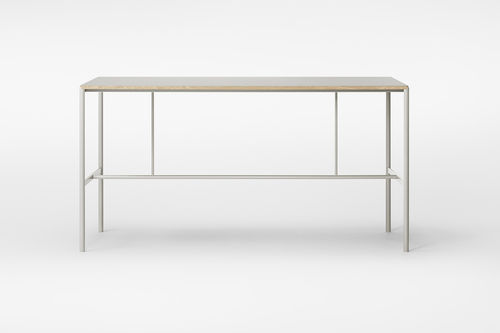 Tavolo alto design industriale - MIES - MILLION - impiallacciato in legno / in laminato / in linoleum