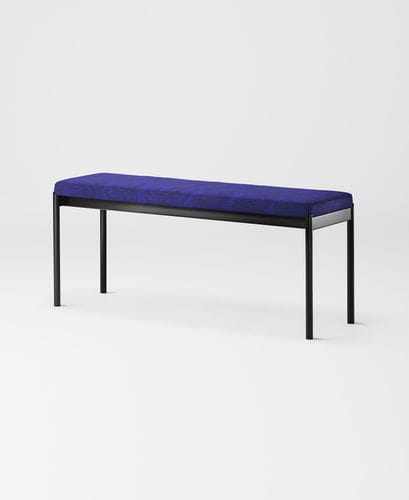 Panca contemporanea - MIES - MILLION - in acciaio / in tessuto / in pelle