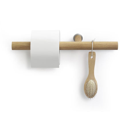 Portarotolo da parete - 40097 - SIDE BY SIDE - in legno
