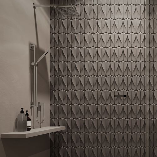 Rivestimento murale per interni - WIND - Sergey Makhno Product - in ceramica / 3D / aspetto pietra