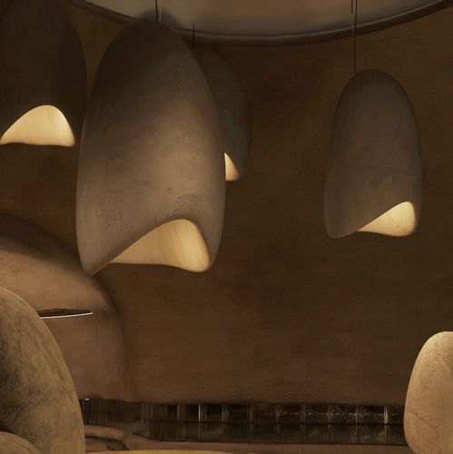 Lampada a sospensione - PLAVNYK - Sergey Makhno Product - in gesso / contemporanea / con cavo