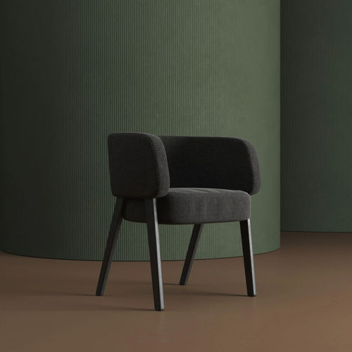 Sedia contemporanea - ELK - Sergey Makhno Product - da interno / in tessuto / con supporto in legno