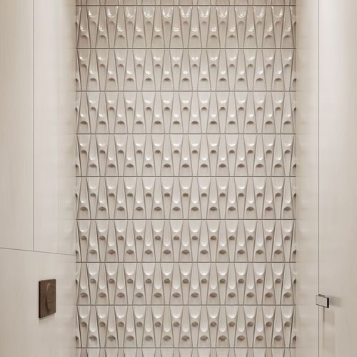 Rivestimento murale per interni - VYTYNANKY - Sergey Makhno Product - in ceramica / 3D / aspetto pietra
