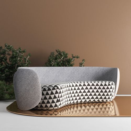 Divano a mezzaluna - ELEPHANT M4 - Sergey Makhno Product - contemporaneo / in tessuto / con braccioli