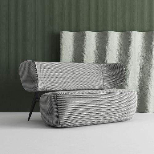 Divano contemporaneo - ELEPHANT M3 - Sergey Makhno Product - in tessuto / con braccioli / grigio