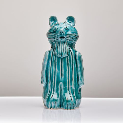 Scultura in ceramica - DIDO HUNIA - Sergey Makhno Product - a pavimento / blu / animale