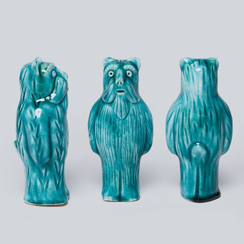 Scultura in ceramica - DIDO KUTS - Sergey Makhno Product - a pavimento / blu / marrone