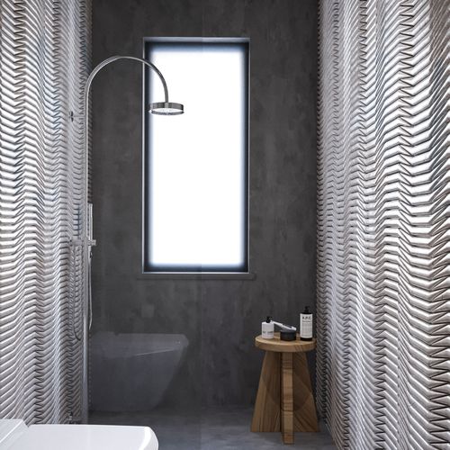 Rivestimento murale per interni - GRASS - Sergey Makhno Product - in ceramica / 3D / aspetto pietra