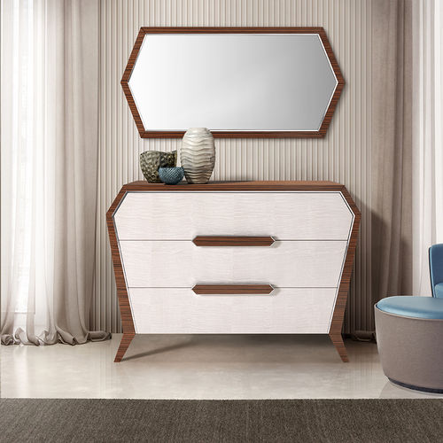 Cassettone contemporaneo - AN 742 P - MOLETTA MOBILI - in noce / in legno di rosa / su misura