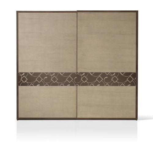 Armadio contemporaneo - ST 736 - MOLETTA MOBILI - in legno laccato / a porte scorrevoli / grigio