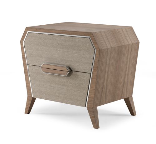 Comodino classico - AN 741 C - MOLETTA MOBILI - in noce / in legno di rosa / con supporto in legno