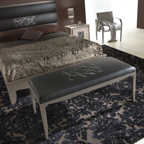 Panca fondoletto classica - ST 612  - MOLETTA MOBILI - in tessuto / in pelle / in legno