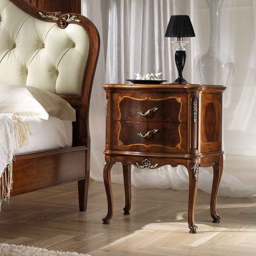 Comodino in stile - P 701 - MOLETTA MOBILI - in legno laccato / in noce / con supporto in legno