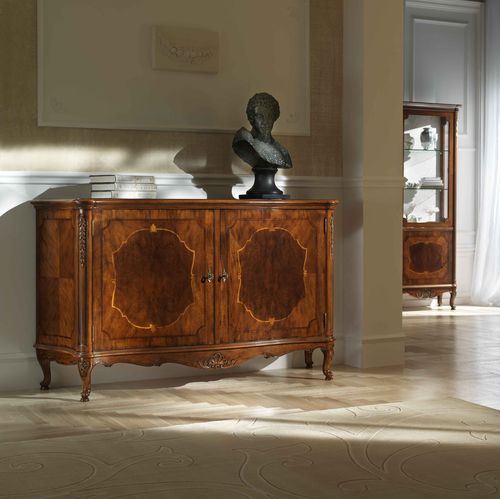 Credenza in stile - P 101 - MOLETTA MOBILI - in noce / con cassetti / con ante battenti