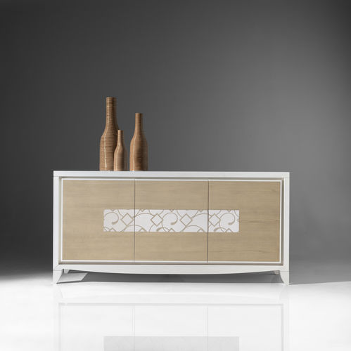 Credenza contemporanea - ST 113-P - MOLETTA MOBILI - in frassino / su misura / con cassetti
