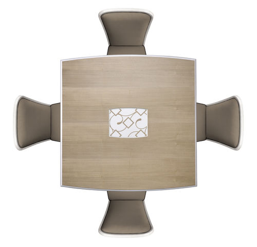 Tavolo da pranzo contemporaneo - ST 301 - MOLETTA MOBILI - in frassino / con supporto in legno / quadrato